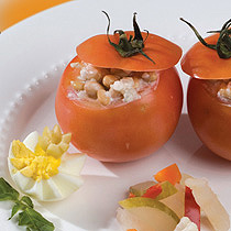 Tomates rellenos vegetarianos Inalpa